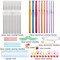 LOOEN 68pcs Crochet Hooks Set,Aluminum Tunisian Crochet Hooks Set Afghan Knitting Needles Kit with Case,11pcs 2mm/B-8mm/L Multicolor Hooks and Necessary Accessories,Gift for Mom (Green New)
